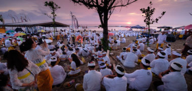 Melasty ceremony before Nyepi, Bali